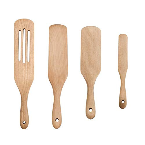 Spurtle Set Wooden Cooking Utensils Spurtles Kitchen Tools Wooden Spoons for Cooking Spatula Spoon