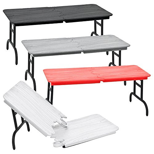 Set of 4 Different Assorted Color Breakable Tables for WWE Jakks Mattel Wrestling Action Figures