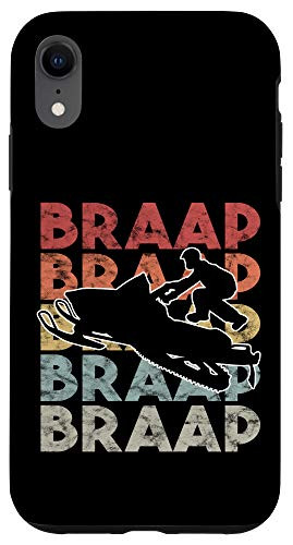 iPhone XR Vintage Braap Snowmobile Retro Snow Sled Gift Case