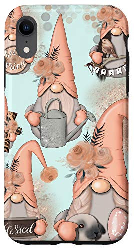 iPhone XR Pastel Easter Gnomes Bunny Rabbit Egg Phone Case