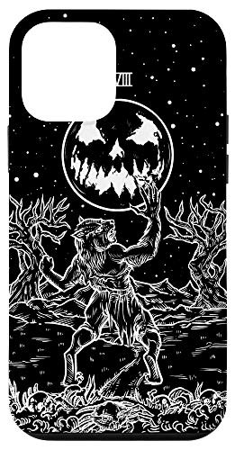 iPhone 12 mini The Moon Tarot Card Halloween Werewolf Spooky Gothic Horror Case