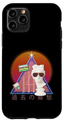 iPhone 11 Pro Vaporwave Aesthetic Retro 80s Otaku Synthwave Japanese Gift Case