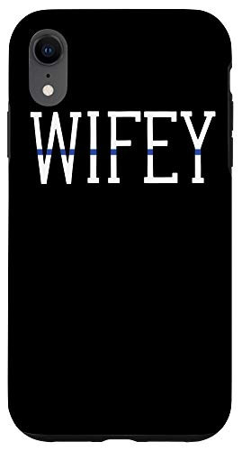 iPhone XR Police Wifey Thin Blue Line Wife Case