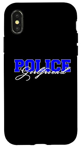iPhone X XS Police Girlfriend Fiance Thin Blue Line Law Enforcement Gift Case