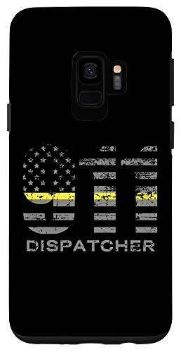 Galaxy S9 911 Dispatcher Thin Yellow Line Flag Case