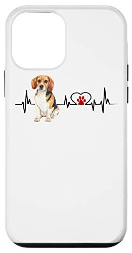 iPhone 12 mini Beagle EKG Heartbeat Heart Line Dog Lovers Case