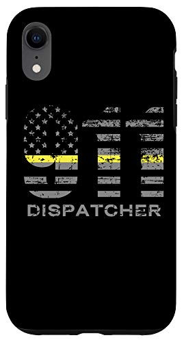 iPhone XR 911 Dispatcher Thin Yellow Line Flag Case