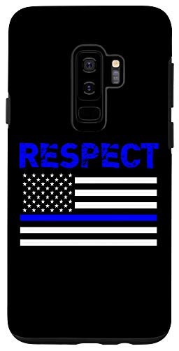 Galaxy S9plus  Thin Blue Line Police Support USA Flag Respect Case