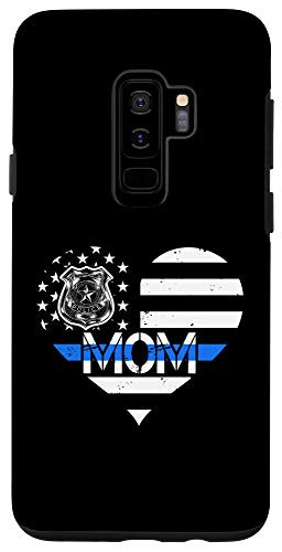 Galaxy S9plus  Police Officer Mom Blue Line US Flag Proud Cops Mother Case
