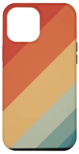 iPhone 12 Pro Max Retro Stripes Vintage Lines Simple Geometric Colorful 80s 90 Case