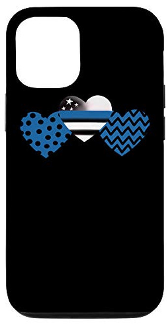 iPhone 12 12 Pro Thin Blue Line Gifts Flag Hearts Police Officers Policing Case iPhone 12 12 Pro Thin Blue Line Gifts Flag Hearts Police Officers Policing Case