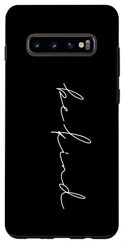 Galaxy S10plus  Be Kind In Shore Line Script For Positive Vibes In Yellow Case
