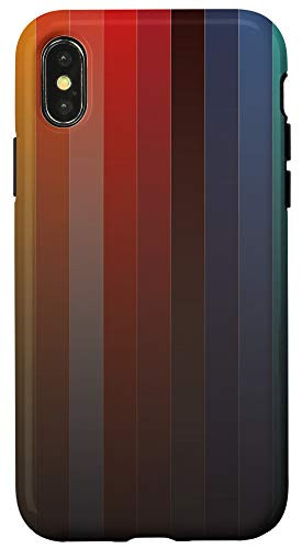 iPhone X XS Rainbow Lines And Stripes Pattern Case