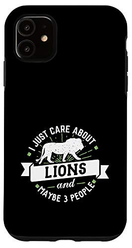 iPhone 11 Lions - I Just Care About Lions Phone Case