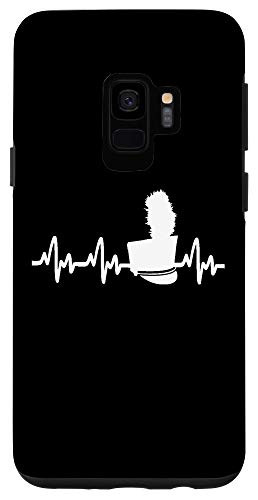 Galaxy S9 Marching Band Hat EKG Heartbeat Pulse Line Drum Major Gift Case