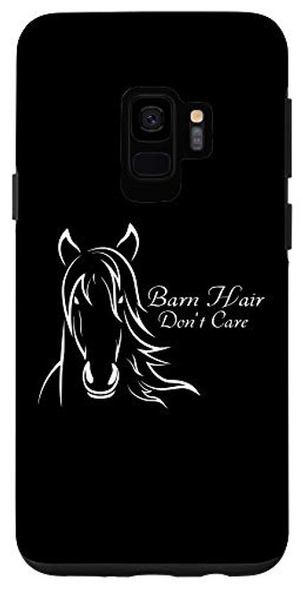 Galaxy S9 Barn Hair Dont Care Horse Farming Messy Hair Case