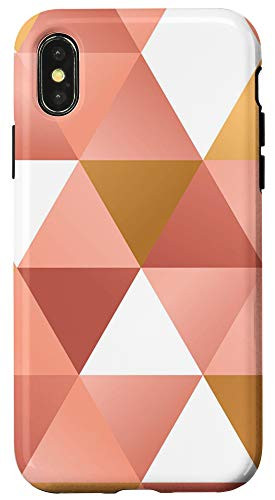 iPhone X XS Cute Pink Lines Geometric Case