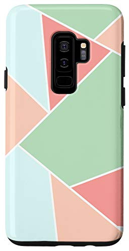 Galaxy S9plus  Pastel Spring Colors Geometry Abstract Lines Case