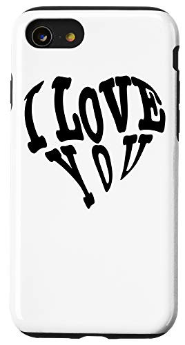 iPhone SE  2020    7   8 I Love You Quote Squiggly Lines Vaporwave Case