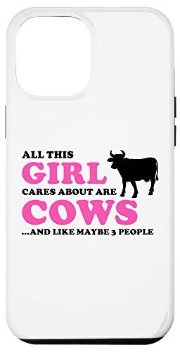 iPhone 12 Pro Max This girl cares about cows and maybe three people Case