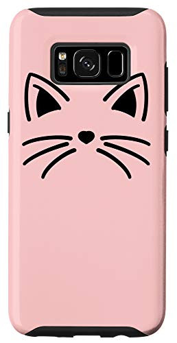 Galaxy S8 Black Cat Ear Whiskers Cute Meow Kitty Cat Lover Gift Case
