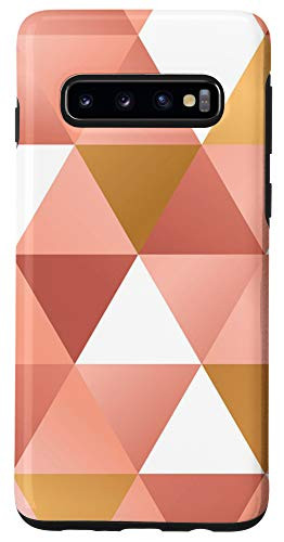 Galaxy S10 Cute Pink Lines Geometric Case