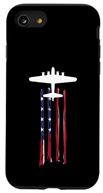 iPhone SE 2020 7 8 B-17 Flying Fortress WWII Bomber Airplane Case iPhone SE 2020 7 8 B-17 Flying Fortress WWII Bomber Airplane Case