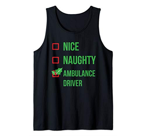 Ambulance Driver Funny Pajama Christmas Gift Tank Top