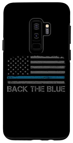 Galaxy S9plus  Back The Blue Police Heroes Support American Flag Thin Line Case