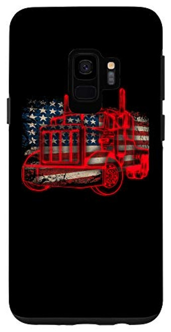 Galaxy S9 Truck Driver American Flag Trucker Gift Semi Truck Case Galaxy S9 Truck Driver American Flag Trucker Gift Semi Truck Case