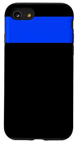 iPhone SE  2020    7   8 Blue Line Police Support Minimalist Design Case