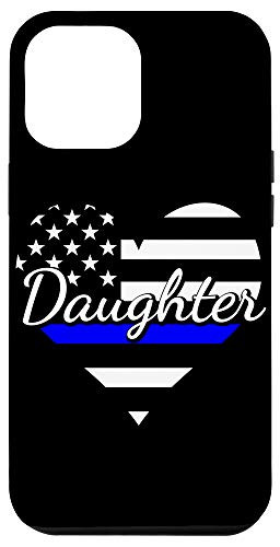 iPhone 12 Pro Max Daughter of Police Officer Gift Thin Blue Line Flag Phone Case