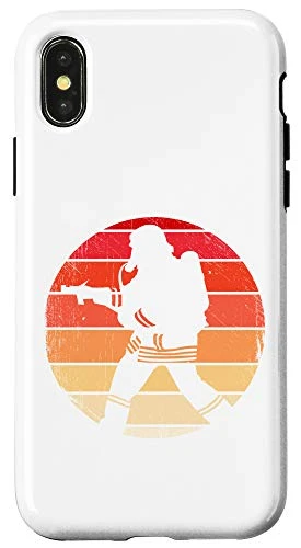 iPhone X XS Firefighter Retro Thin Red Line American Fireman Gift Case