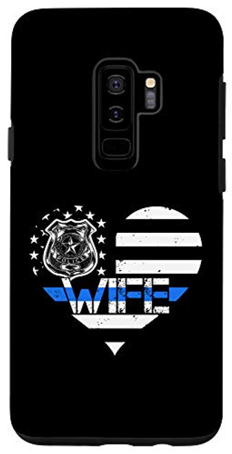Galaxy S9plus  Police Officer Wife Blue Line US Flag Proud Cops Wife Case