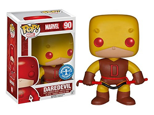 Funko Pop Marvel Daredevil Exclusive First Appearance Yellow Suit Vinyl Bobblehead Figure Funko Pop Marvel Daredevil Exclusive First Appearance Yellow Suit Vinyl Bobblehead Figure