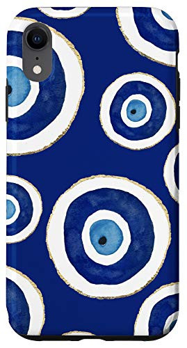 iPhone XR Evil eye Blue Phone Case Cover Minimalist Case