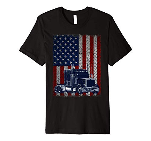 Truck Driver American Flag Trucker Gifts Premium T-Shirt Truck Driver American Flag Trucker Gifts Premium T-Shirt