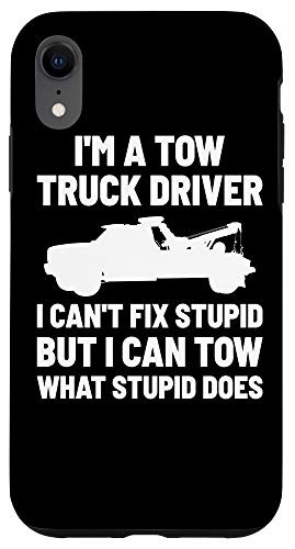iPhone XR Tow Truck Driver Gift Funny Tow Operator Case