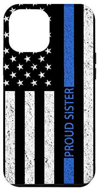 iPhone 12 Pro Max Proud Sister Police Officer Cop Thin Blue Line US Flag Case iPhone 12 Pro Max Proud Sister Police Officer Cop Thin Blue Line US Flag Case