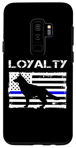 Galaxy S9plus  K9 Unit Police Dog Loyalty K-9 Officer Thin Blue Line Flag Case