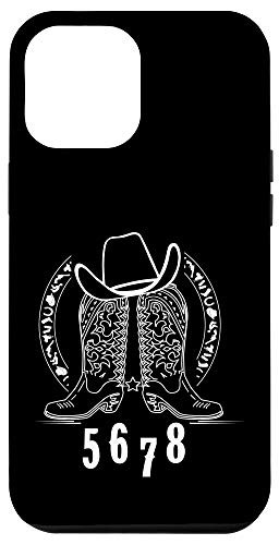 iPhone 12 Pro Max Line Dance - 5 6 7 8 With Cowboy Hat And Boots Case