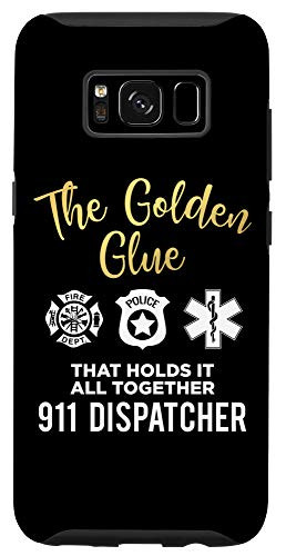 Galaxy S8 Thin Yellow Line Funny 911 Dispatcher Case