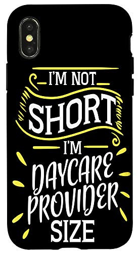 iPhone X XS Funny Daycare Worker Short Gift Child Care Provider Babysit Case