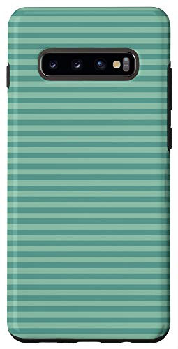 Galaxy S10plus  Abstract green lines geometric pattern Case