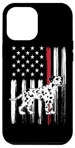 iPhone 12 Pro Max Firefighter Dalmatian Thin Red Line American Flag USA Case