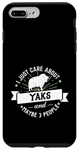 iPhone 7 Plus 8 Plus Yaks - I Just Care About Yaks Phone Case