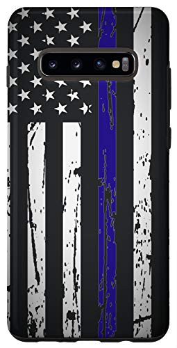 Galaxy S10plus  Blue Lives Matter Thin Blue Line Police Case