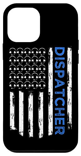 iPhone 12 mini Back The Thin Blue Line Flag Dispatcher Police Pride Case