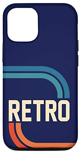 iPhone 12 12 Pro Retro Stripes Line 80s 70s 60s Vintage Case