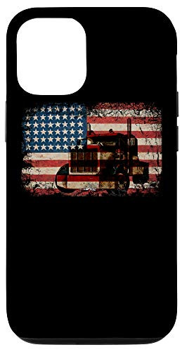 iPhone 12 12 Pro Truck Driver American Flag Trucker Gift Semi Truck Case